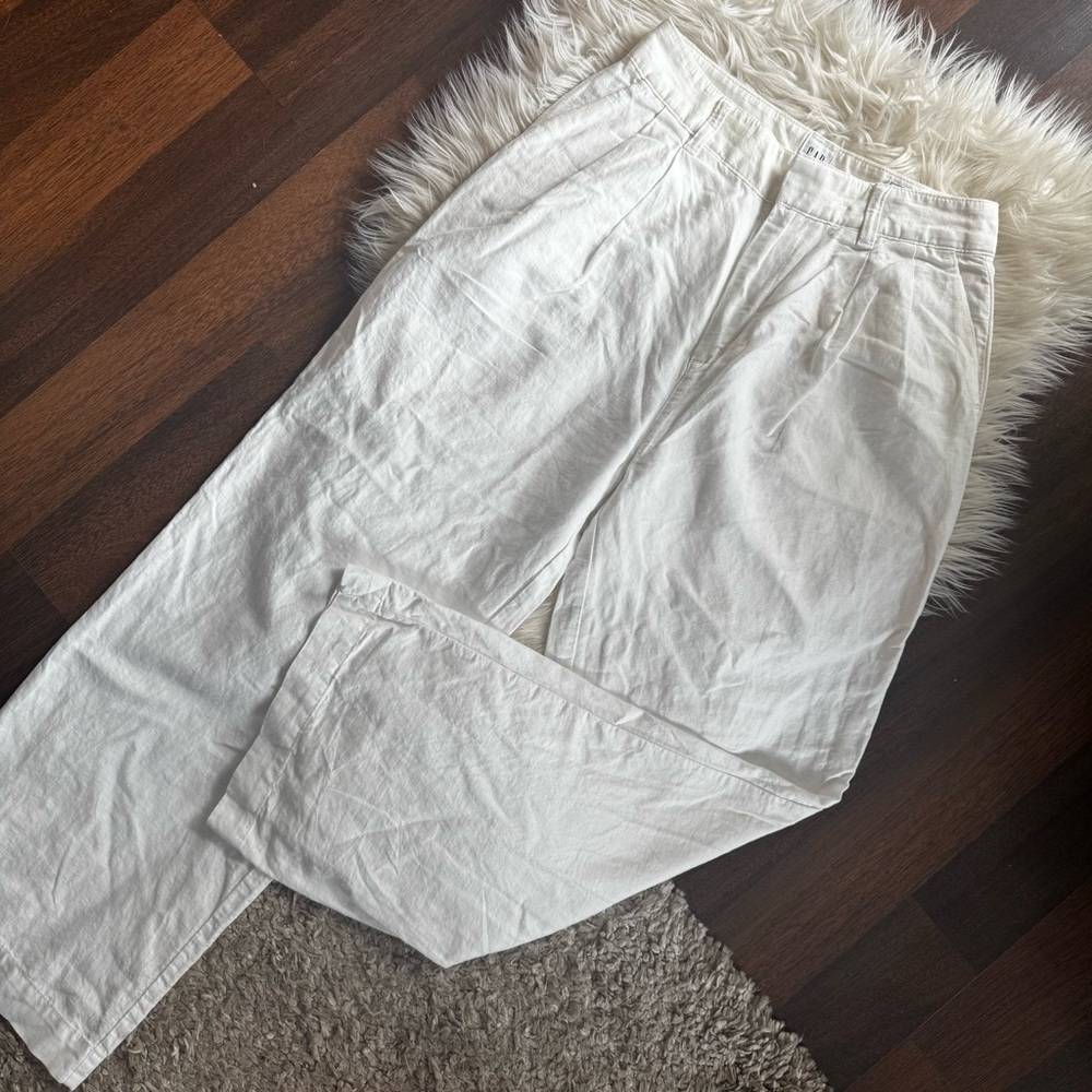 GAP White Linen Trousers